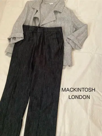 새상품급 MACKINTOSH LONDON 리액티브 데님 팬츠 블랙 38