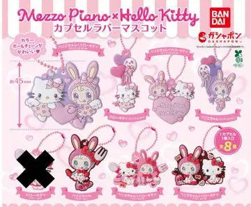 메조피아노 x 헬로키티 캡슐 러버 마스코트