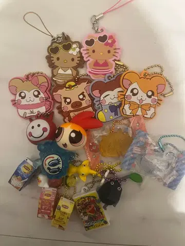 가챠가챠 하무타로 피크민 키티 파워퍼프걸즈 묶음 판매