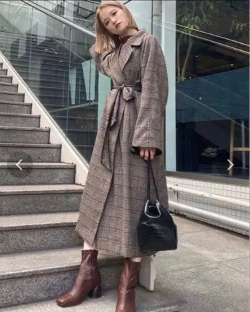 [ 새상품급 ] MURUA 무루아 루즈 무드 더블 코트