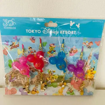 도쿄 디즈니 리조트 30주년 디즈니 벌룬 키체인 [새상품]