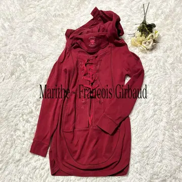 Marithe - Francois Girbaud 아카이브 후드티 빨간색