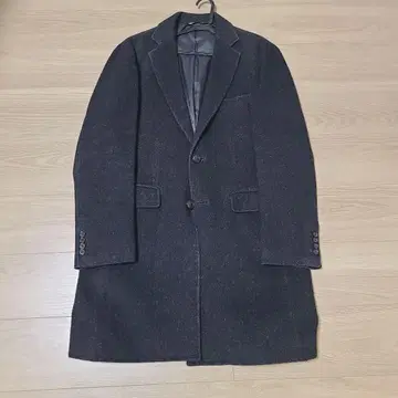 THE SUIT COMPANY 다크 그레이 체스터 코트