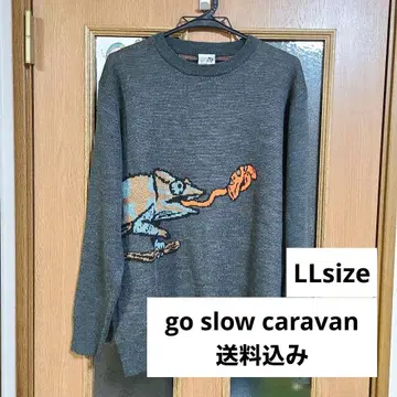 [배송비 포함] go slow caravan 니트 카멜레온