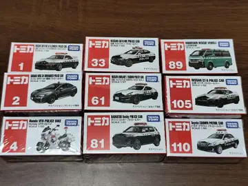 토미카 경찰차, 오토바이, 산악 구조차 9대 세트.