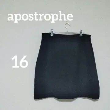 apostrophe 블랙 미디 스커트 [ 16 ]