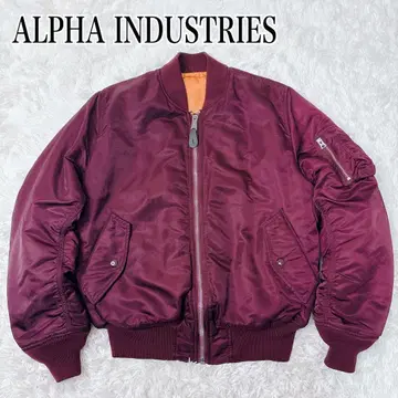 레어! ALPHA INDUSTRIES MA-1 플라이트 자켓 보르도