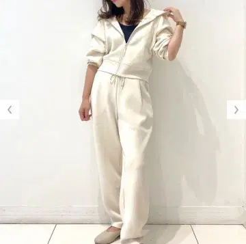 UNIQLO 드라이 맨투맨 크롭 후드티 셋업