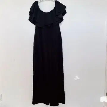 새상품급 FASHION NOVA 프릴 장식 블랙 올인원