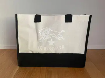 IL BISONTE 토트백 화이트 블랙