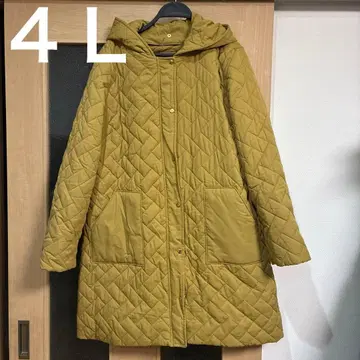 올리브 그린 퀼팅 자켓 후드 부착 MBmint breeze