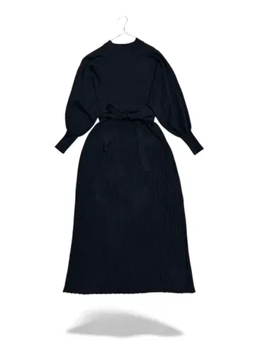 SENSE OF PLACE 니트 원피스 플리츠 블랙