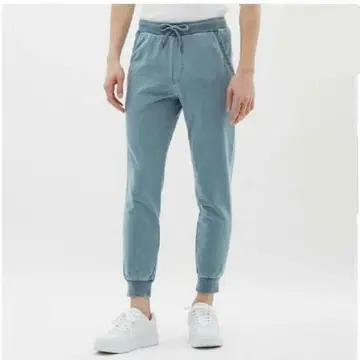 GU 데님 맨투맨 스키니 청바지 팬츠 라이트 블루