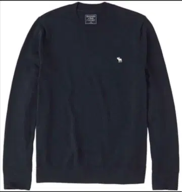 XXL 아바크로&피치 둥근넥 스웨터 남성용 블랙 검정 무스