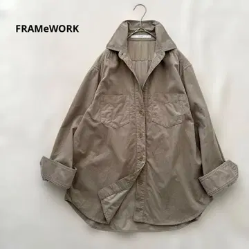 프레임워크 코듀로이 콜 셔츠 겉옷 긴팔 그레이지 계열 일본제