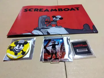 스크림 보트 아크릴 스탠드 캔뱃지 팜플렛 미키마우스