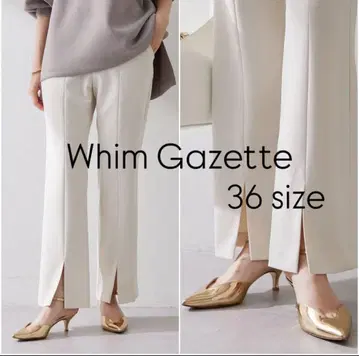 [ 새상품급 ] WhimGazette 명품 프론트 슬릿 팬츠 36size