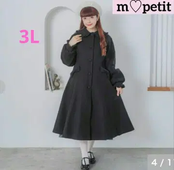 아오키 미사코 시마무라 3L 시마미사 산리오 코트 블랙