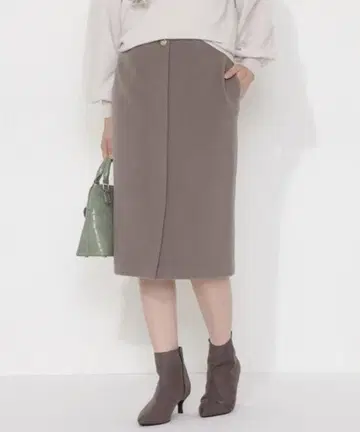 새상품 natural beauty basic 울 비버 내로우 스커트