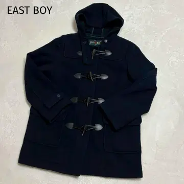 새상품급 이스트 보이 더플 코트 안감 체크 무늬 네이비 사이즈 11