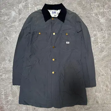 Lee 그레이 롱 자켓 코듀로이 옷깃 g15