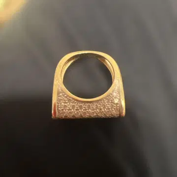 골드풍 텍스처 반지