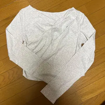 mystic 오프숄더 롱 T셔츠