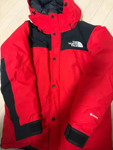 THE NORTH FACE 다운 자켓 M 사이즈 레드/블랙