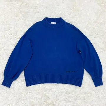투 비 바이 에네스베 근년 뉴 소프트 니트 풀오버 코튼 파랑
