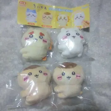 치이카와(먼작귀) 클립 봉제 인형 시사 4개 세트