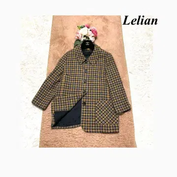 Lelian 레리안 체크 스텐카라 코트 울 11호