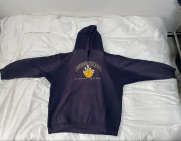 Pennant 네이비 후드티 선페이드