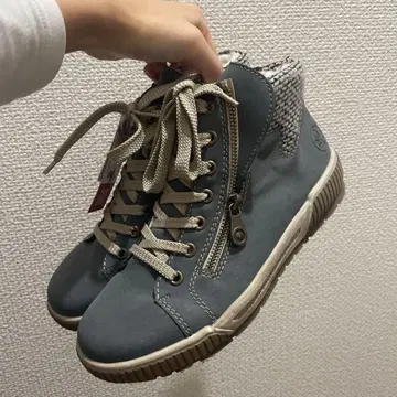 rieker 스카이블루 보아 부츠 스니커즈 여성용 신발 23cm