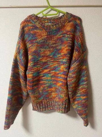 ITEMS URBAN RESEARCH 멀티 컬러 니트 스웨터 긴팔