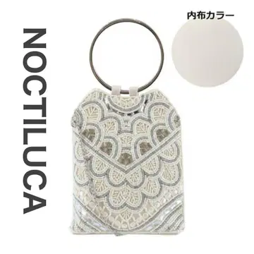 미사용 새상품 노크틸카 아이보리 포멀 비즈 파티 백