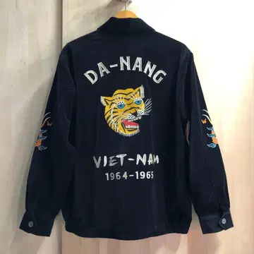 HOUSTON 휴스턴 베트남 자켓 벨벳 벨로아 호랑이 자수 XXL 2XL