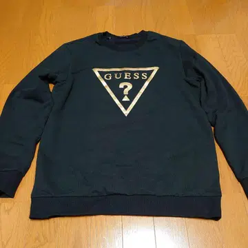 GUESS 블랙 맨투맨 M