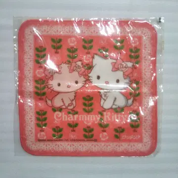 헤이세이 레트로 챠미 키티 & 허니 큐트 손수건 타월 산리오 핑크