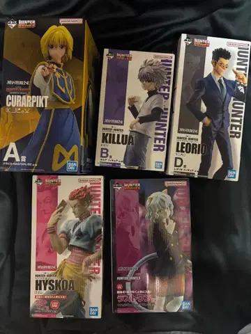 헌터헌터 제일복권 피규어 5종 세트 묶음 판매