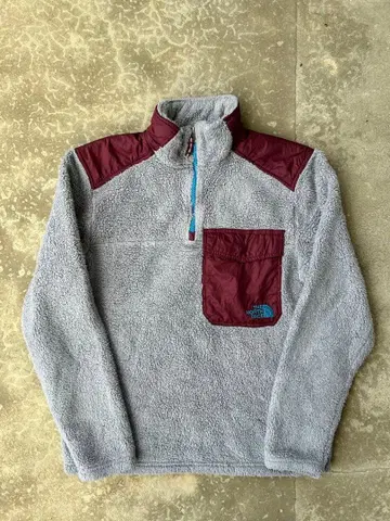 THE NORTH FACE 플리스 자켓 그레이/버건디