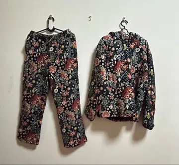 ZARA 셋업 자카드 풀오버 후드티 & 팬츠 올 패턴 타이거