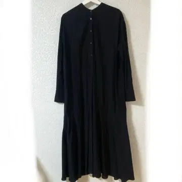 어반 리서치 밴드 카라 셔츠 원피스