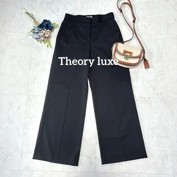 새상품급 Theory luxe 띠어리 럭스 와이드 스트레이트 팬츠 블랙