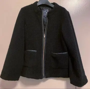 [미사용 택 포함] 준코 시마다 파트 2 보아 자켓 13호 블랙