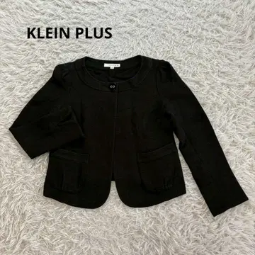 KLEIN PLUS 노카라 자켓 38 블랙