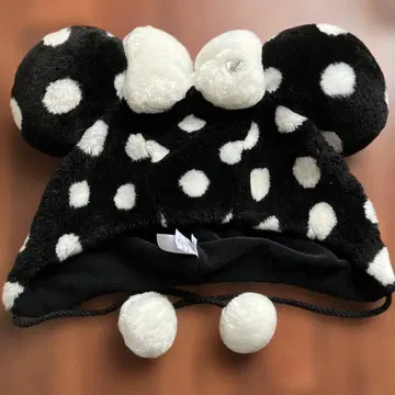 미니 도트 팬캡 블랙