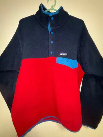 Patagonia 신틸라 스냅 플리스 자켓 S 네이비/레드