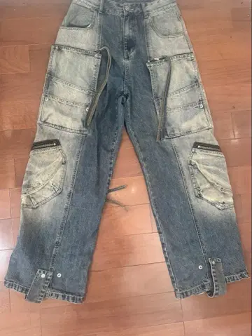 aespa 카리나 착용 DNSR 레이어드 카고 데님 y2k 한국 스트릿