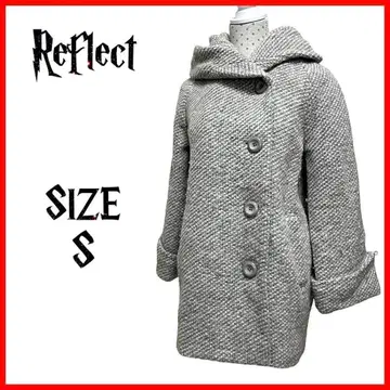 Reflect 리플렉트 아우터 미들 코트 롱 그레이 후드 S