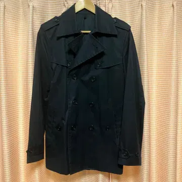 LoungeLizard 블랙 트렌치코트 라운지 리자드